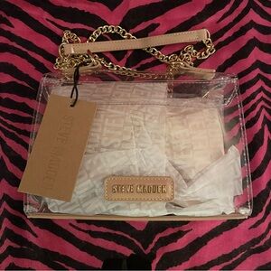 Steve Madden Scarlet clear crossbody bag